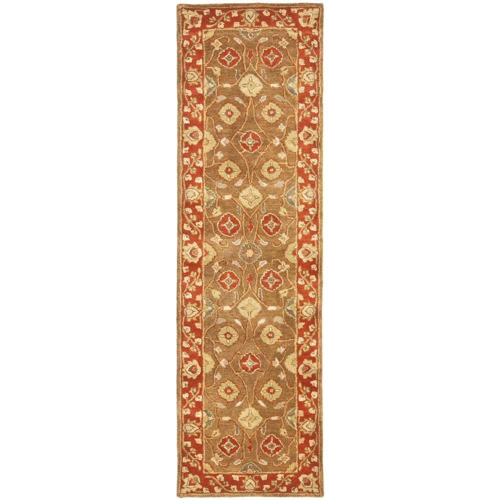 HERITAGE, BEIGE / RUST, 2' X 3', Area Rug. Picture 1