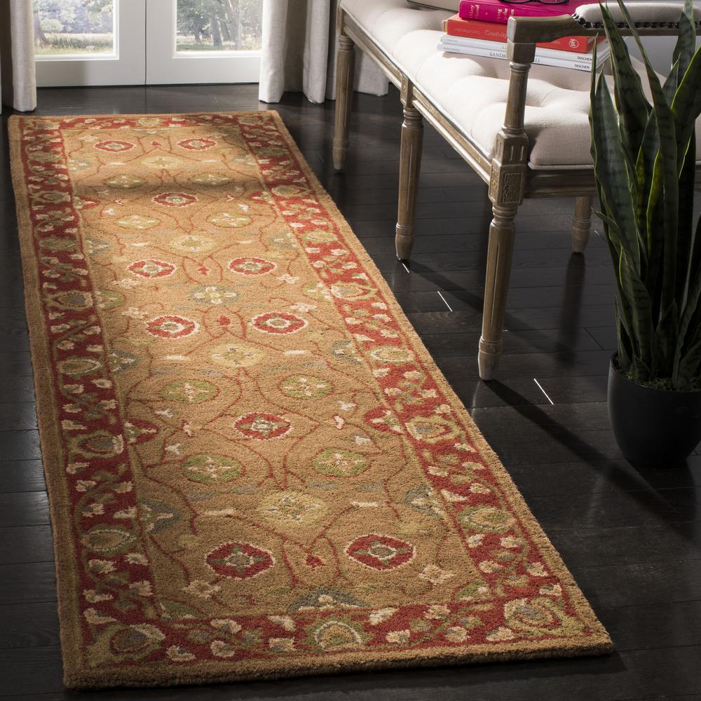 HERITAGE, BEIGE / RUST, 2' X 3', Area Rug. Picture 3