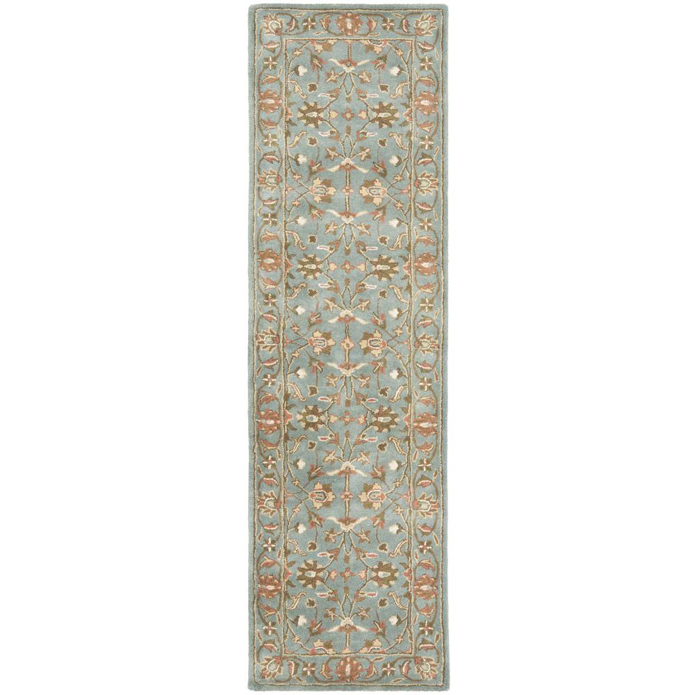 HERITAGE, BLUE / BLUE, 2'-3" X 8', Area Rug. Picture 1