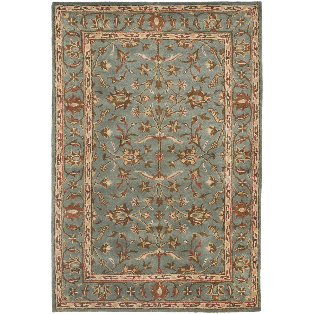 HERITAGE, BLUE / BLUE, 4' X 6', Area Rug. Picture 1