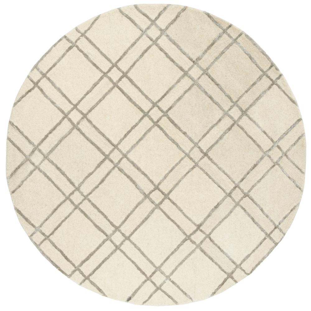 HIMALAYA, IVORY / SILVER, 6' X 6' Round, Area Rug. Picture 1
