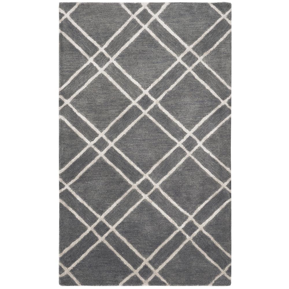 HIMALAYA, DARK GREY / IVORY, 3' X 5', Area Rug, HIM901F-3. Picture 1