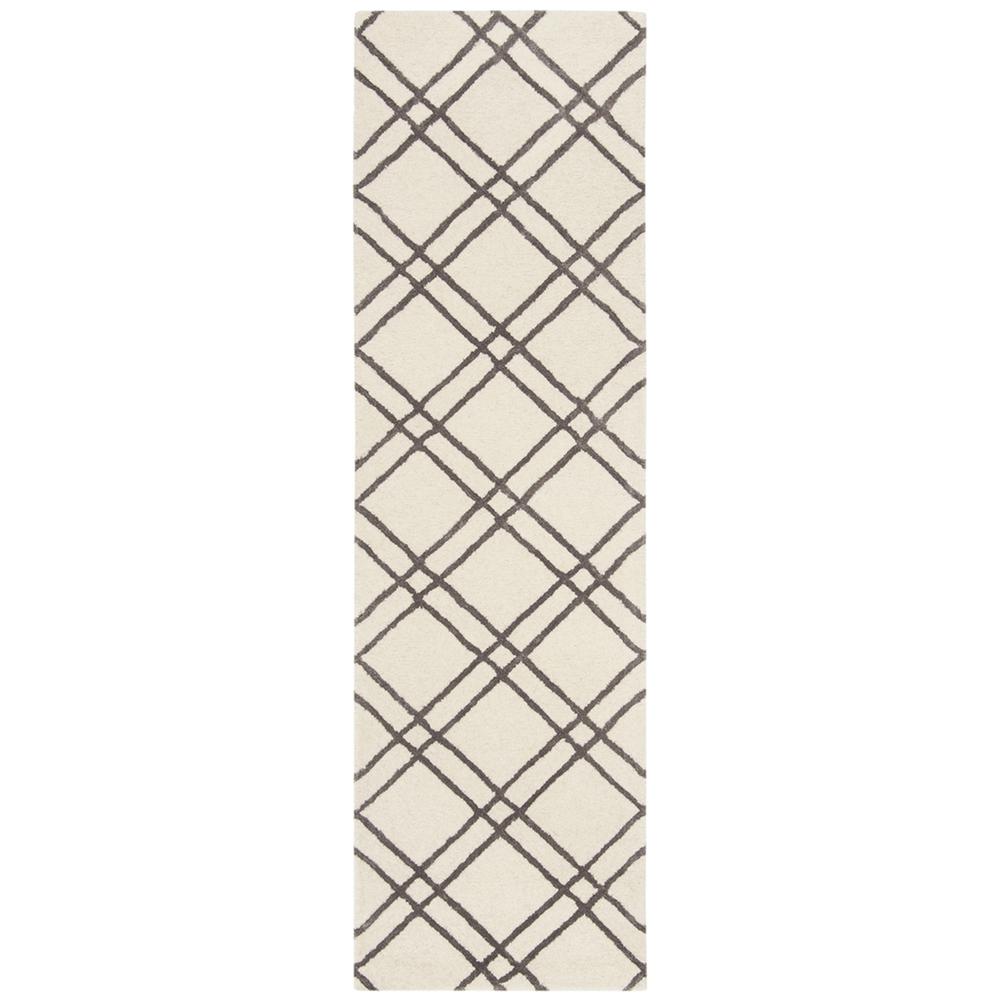 HIMALAYA, IVORY / DARK GREY, 2'-3" X 8', Area Rug. Picture 1