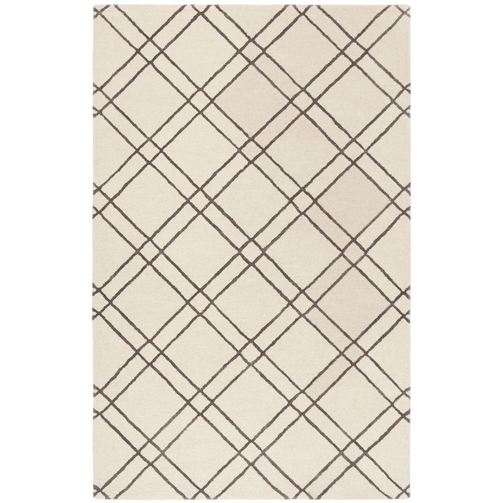 HIMALAYA, IVORY / DARK GREY, 5' X 8', Area Rug. Picture 1