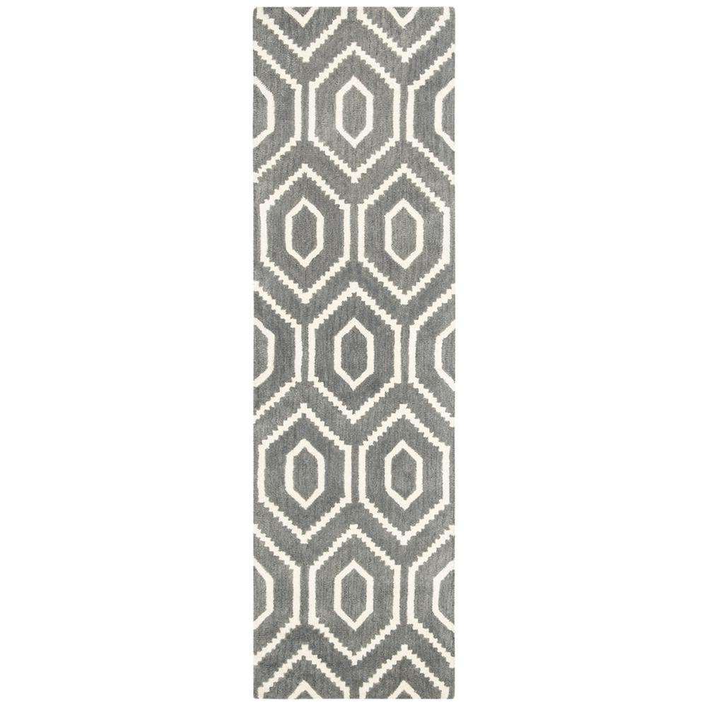 HIMALAYA, DARK GREY / IVORY, 2'-3" X 8', Area Rug, HIM902F-28. Picture 1