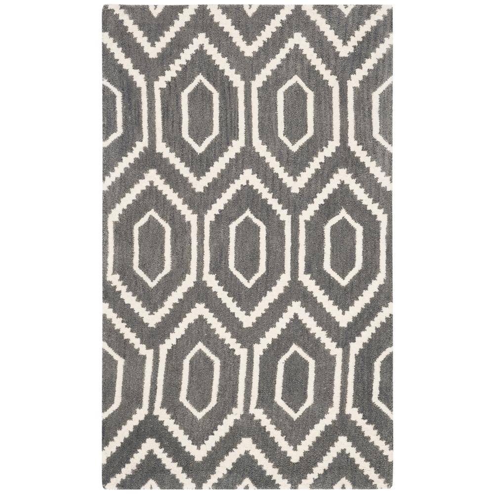HIMALAYA, DARK GREY / IVORY, 3' X 5', Area Rug, HIM902F-3. Picture 1