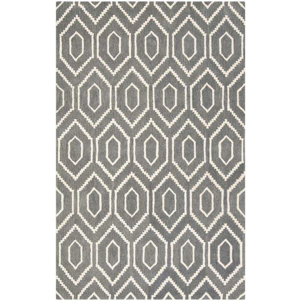 HIMALAYA, DARK GREY / IVORY, 5' X 8', Area Rug, HIM902F-5. Picture 1