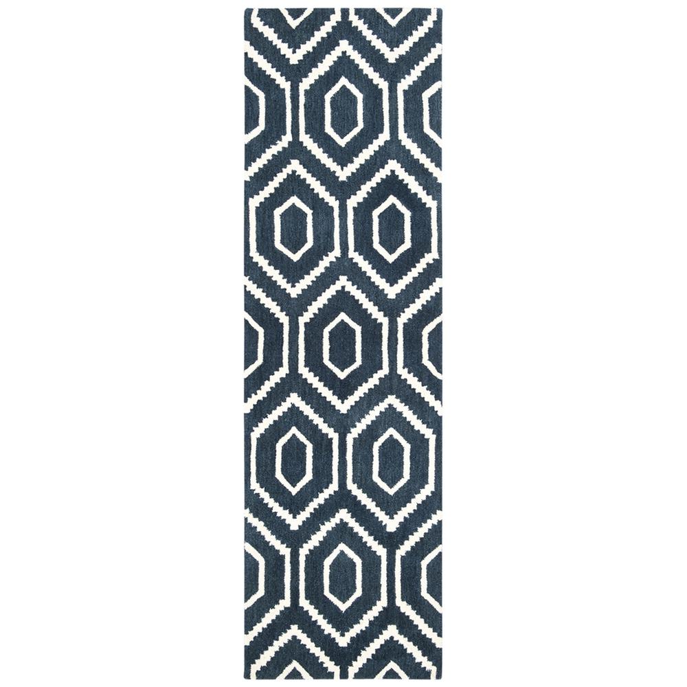 HIMALAYA, NAVY / IVORY, 2'-3" X 8', Area Rug. Picture 1