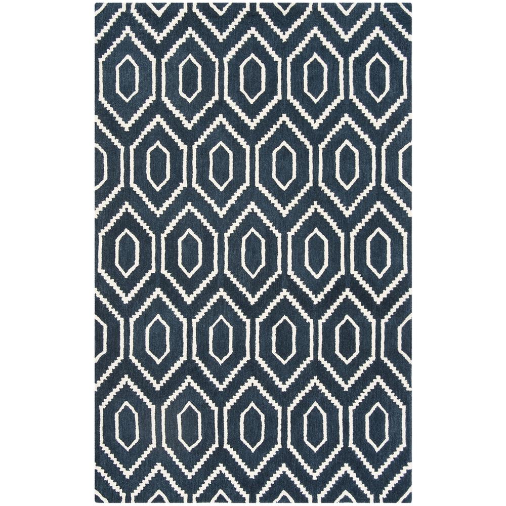 HIMALAYA, NAVY / IVORY, 5' X 8', Area Rug. Picture 1