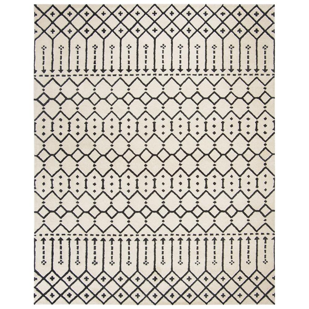 HIMALAYA, IVORY / BLACK, 8' X 10', Area Rug. Picture 1