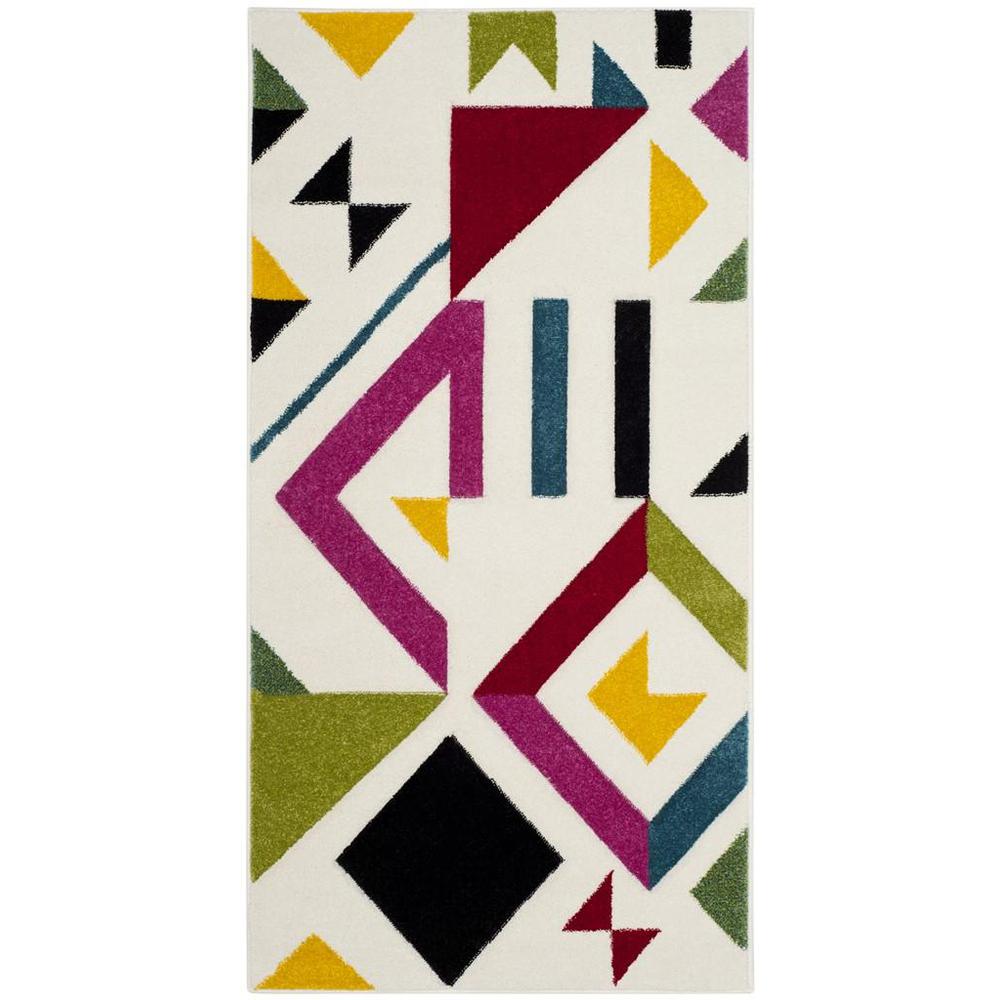 HOLLYWOOD, IVORY / ROSE, 2'-7" X 5', Area Rug, HLW700A-3. Picture 1