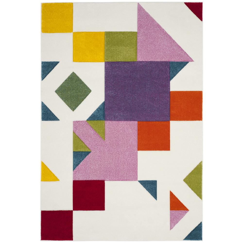 HOLLYWOOD, IVORY / ROSE, 4' X 6', Area Rug, HLW702A-4. Picture 1