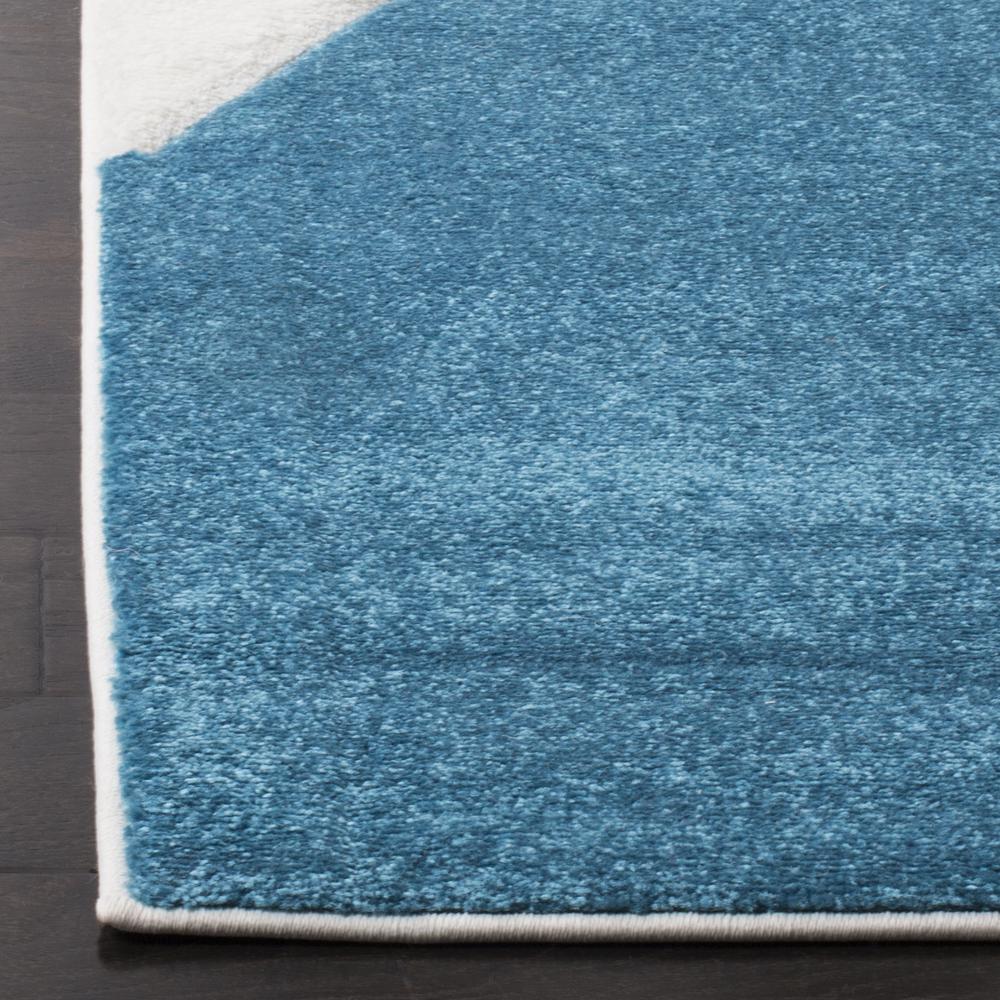 HOLLYWOOD, PEACOCK BLUE / FUCHSIA, 5'-3" X 7'-6", Area Rug. Picture 2