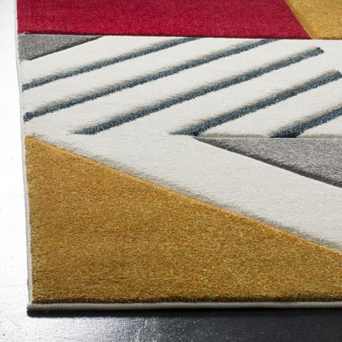 HOLLYWOOD, IVORY / PEACOCK BLUE, 5'-3" X 7'-6", Area Rug, HLW709B-5. Picture 2