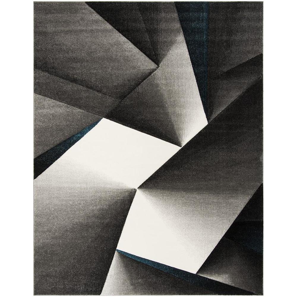 HOLLYWOOD, GREY / TEAL, 8' X 10', Area Rug, HLW714D-8. Picture 1