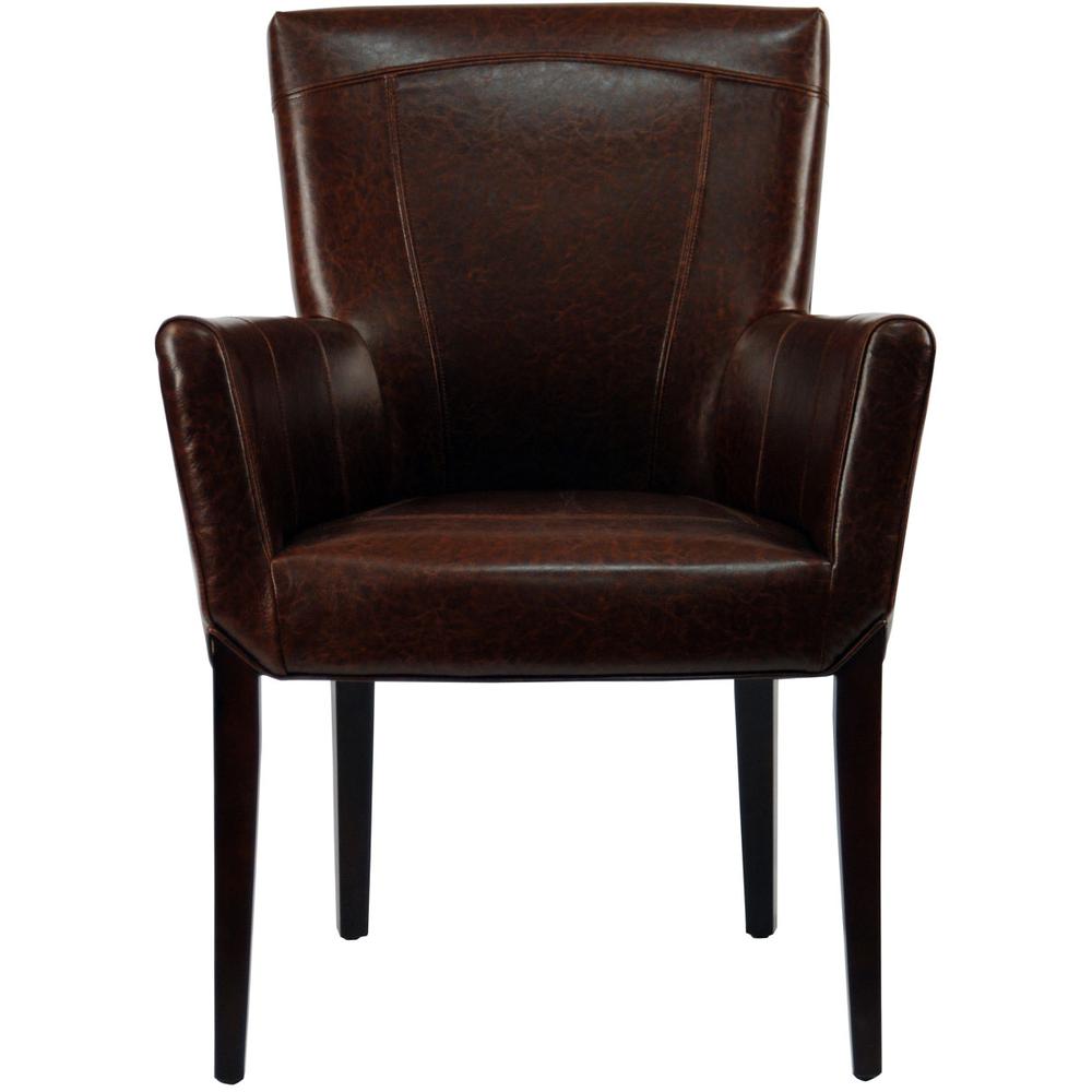 KEN LEATHER ARM CHAIR, HUD8201A. Picture 1