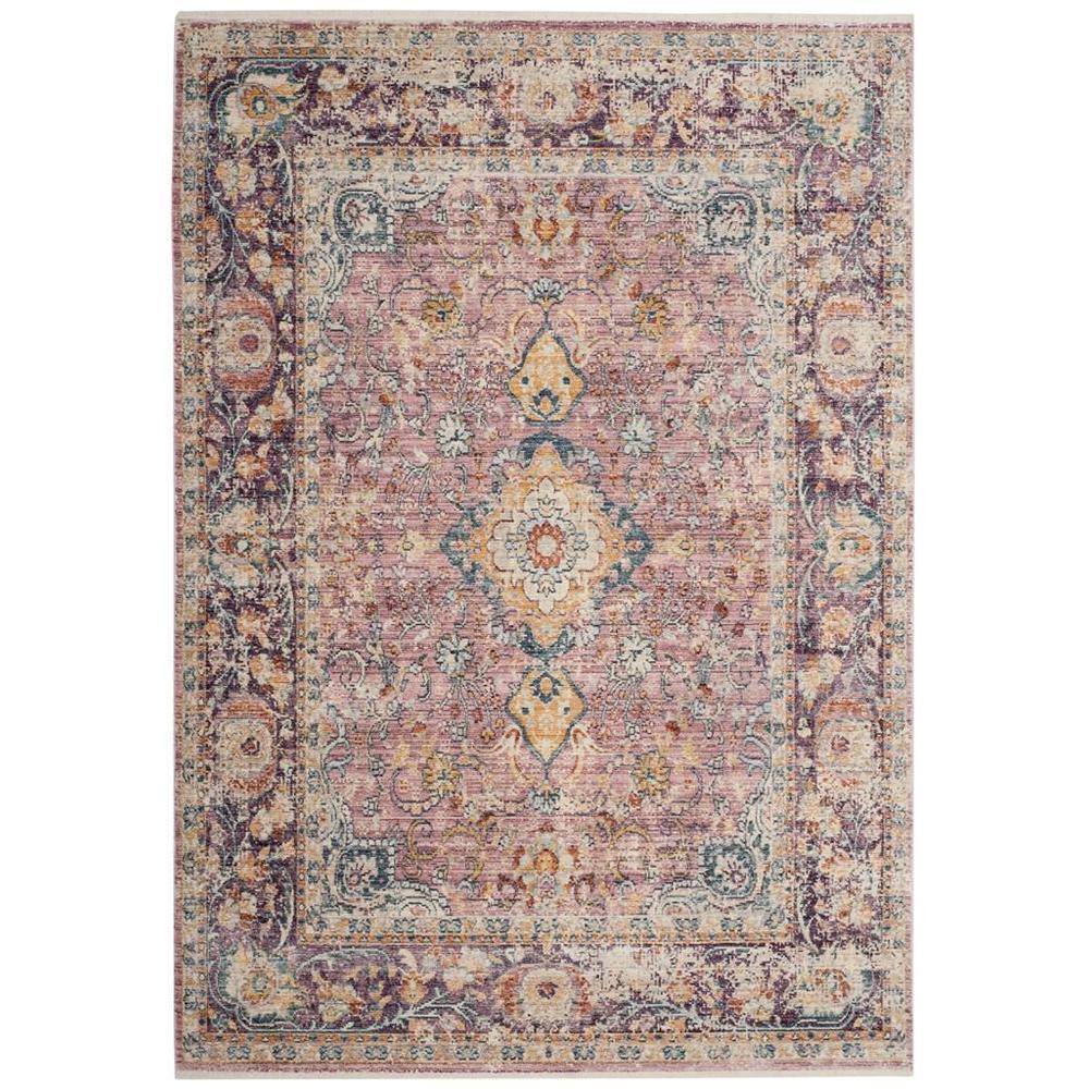 ILLUSION, LIGHT PURPLE / PURPLE, 4' X 6', Area Rug. Picture 1