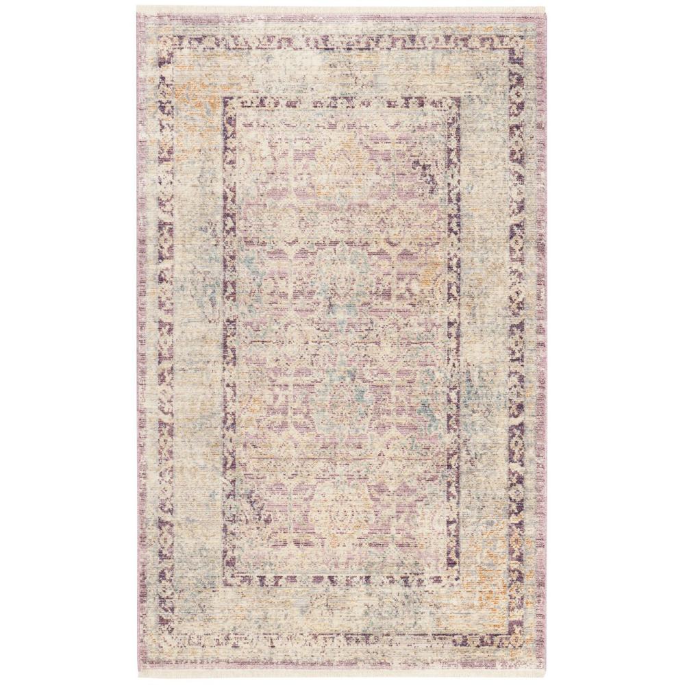 ILLUSION, ROSE / LIGHT GREY, 3' X 5', Area Rug. Picture 1