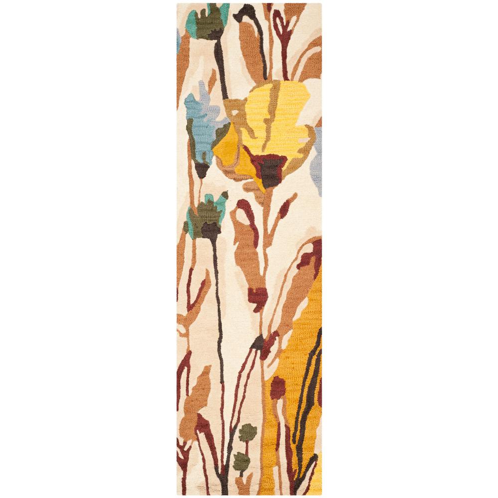 JARDIN, IVORY / MULTI, 2'-3" X 8', Area Rug, JAR322A-28. Picture 1