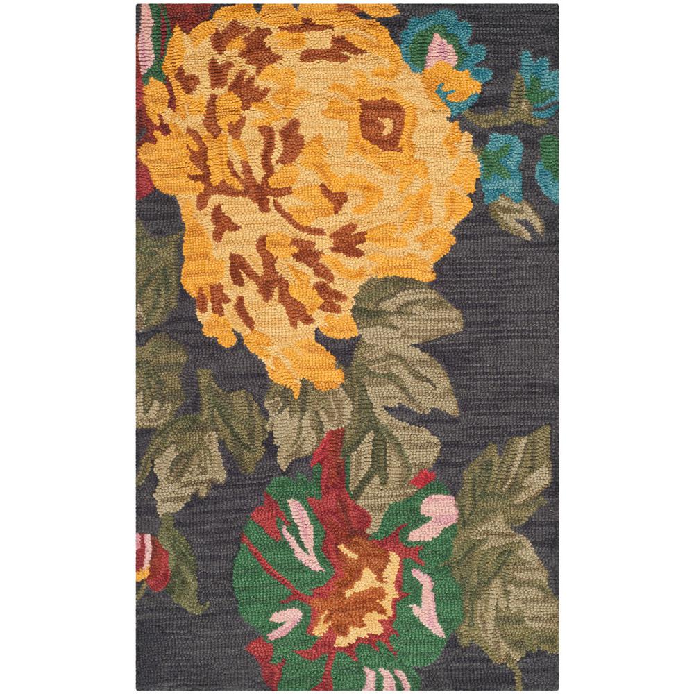 JARDIN, BLACK / MULTI, 3' X 5', Area Rug, JAR323A-3. Picture 1