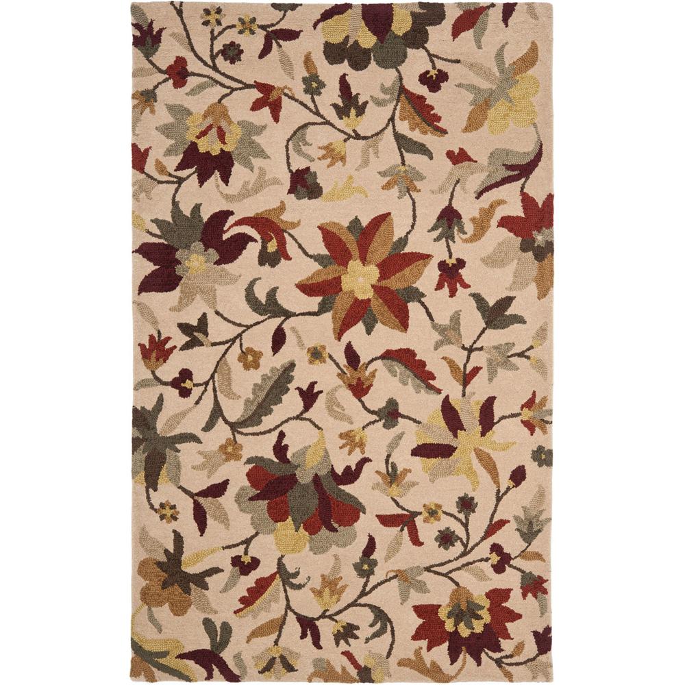 JARDIN, BEIGE / MULTI, 5' X 8', Area Rug, JAR457A-5. Picture 1