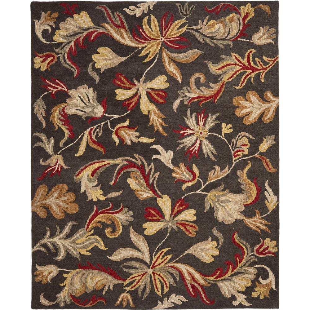 JARDIN, DARK GREY / MULTI, 8' X 10', Area Rug. Picture 1