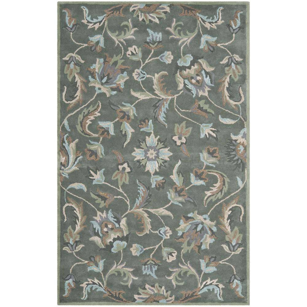 JARDIN, GREY / MULTI, 5' X 8', Area Rug. Picture 1