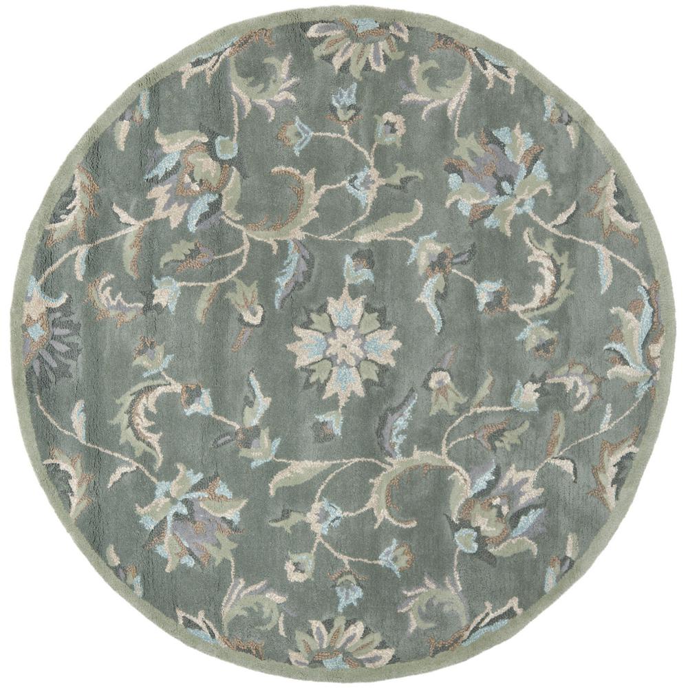 JARDIN, GREY / MULTI, 6' X 6' Round, Area Rug. Picture 1