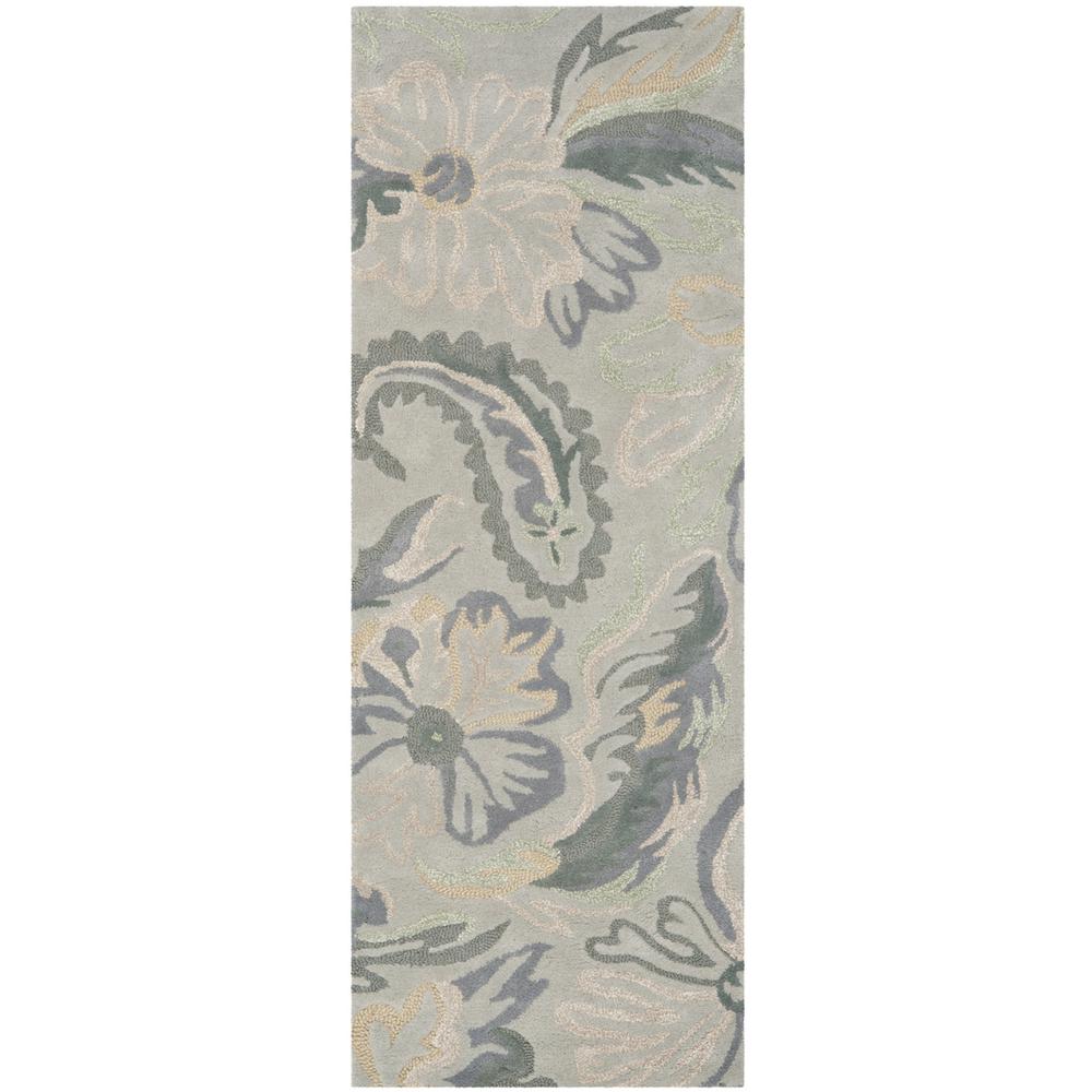 JARDIN, GREY / DARK GREY, 2'-3" X 6', Area Rug. Picture 1