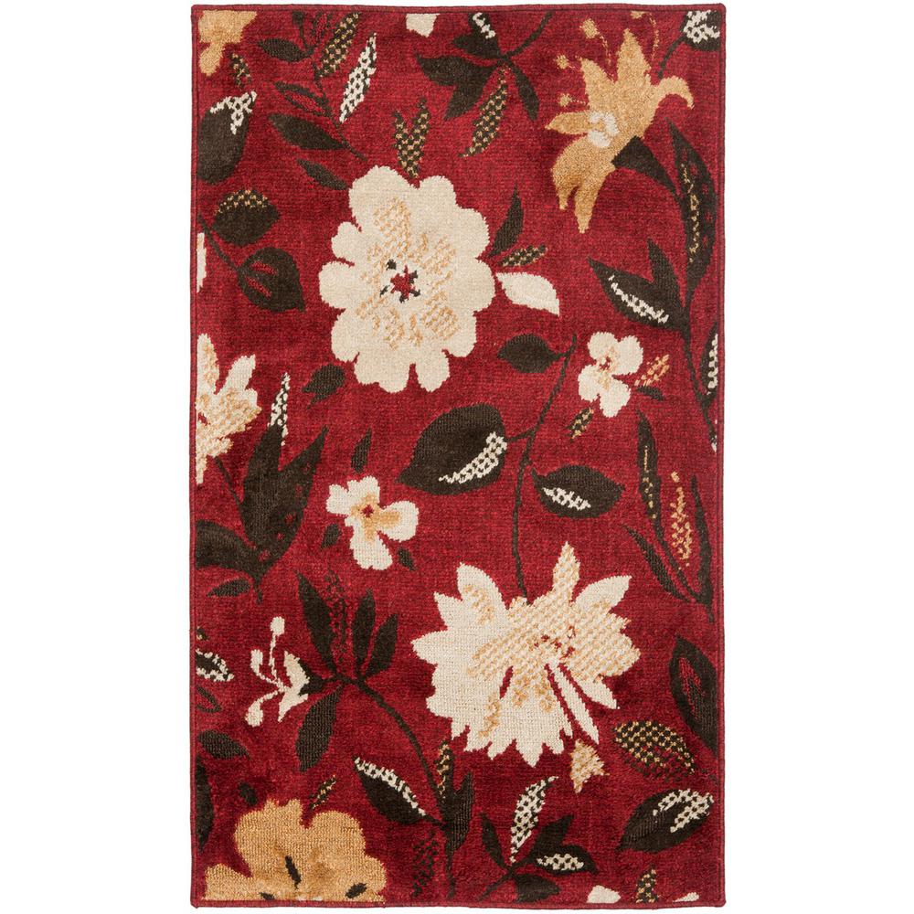 KASHMIR, RED / IVORY, 5' X 8', Area Rug. Picture 1
