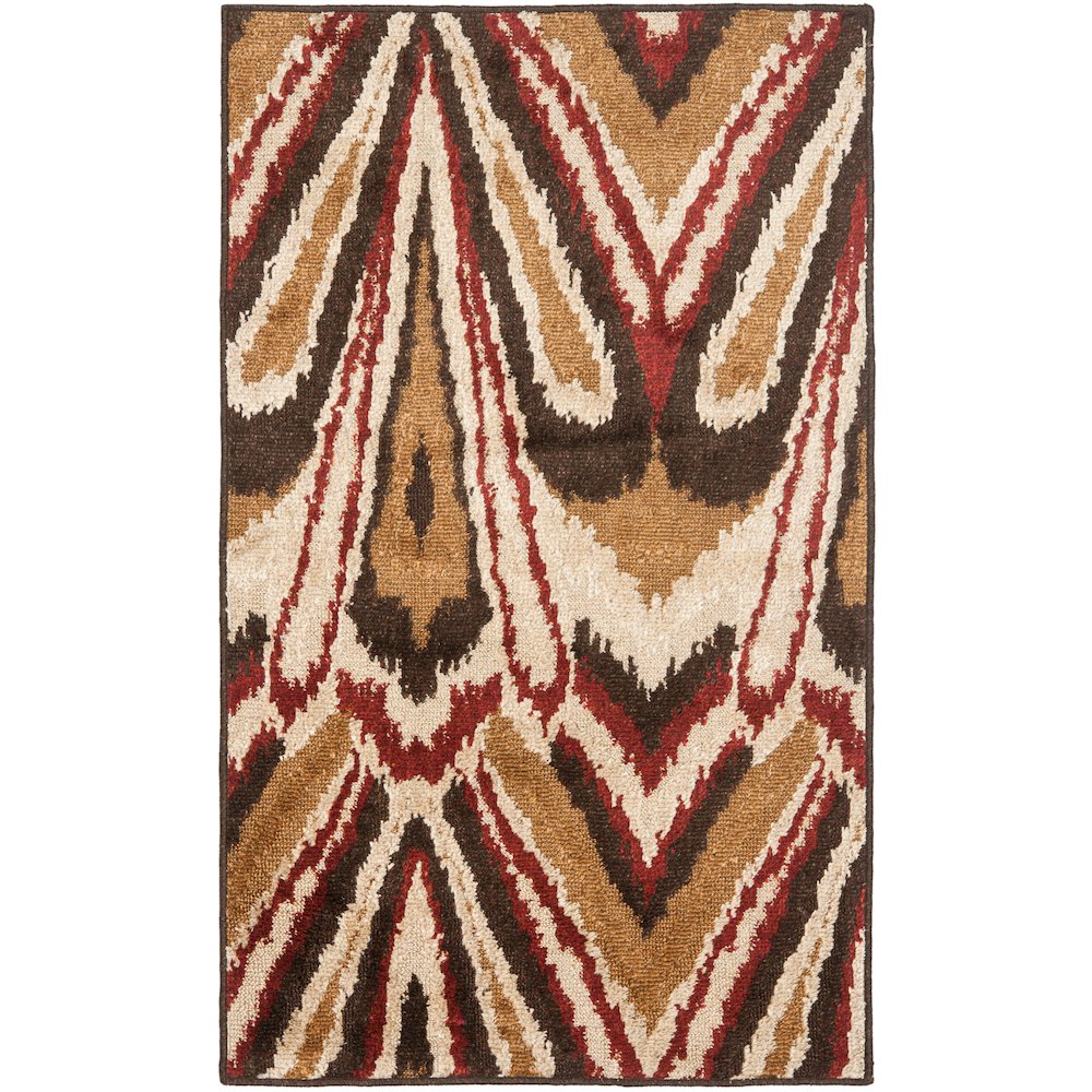 KASHMIR, CAMEL / MULTI, 5' X 8', Area Rug. Picture 1