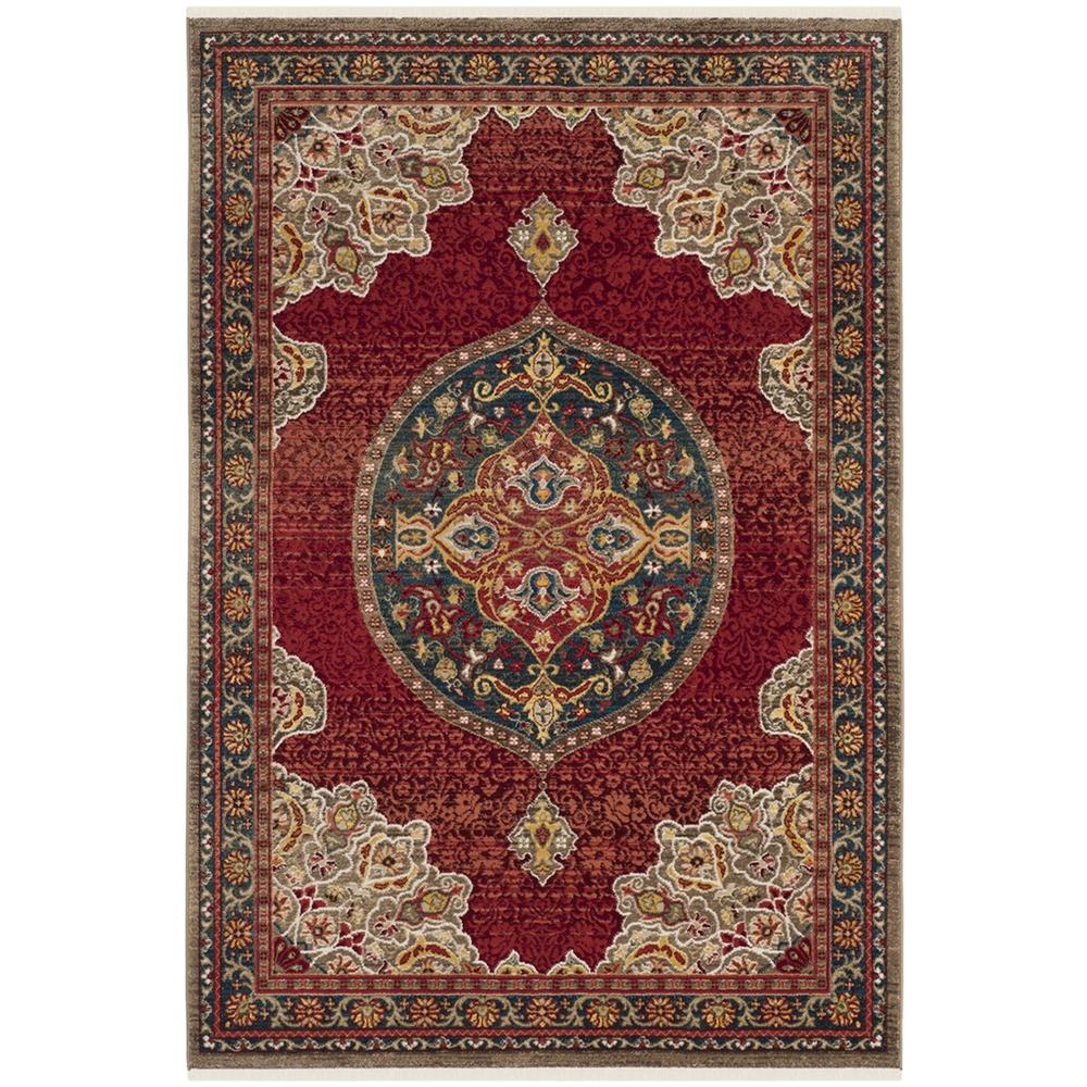 KASHAN, RED / BLUE, 3'-3" X 4'-10", Area Rug, KSN302F-3. Picture 1