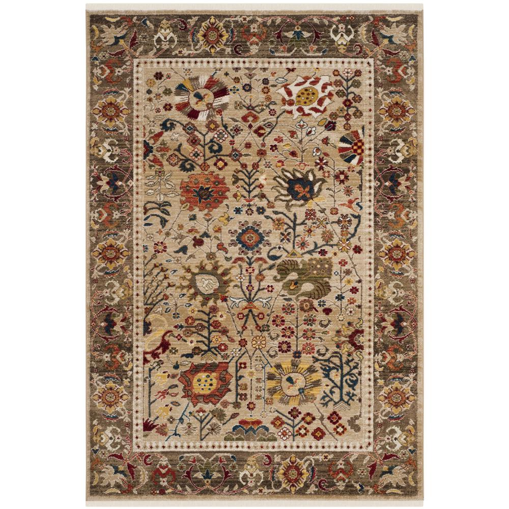 KASHAN, BEIGE / TAUPE, 2'-6" X 8', Area Rug. Picture 1