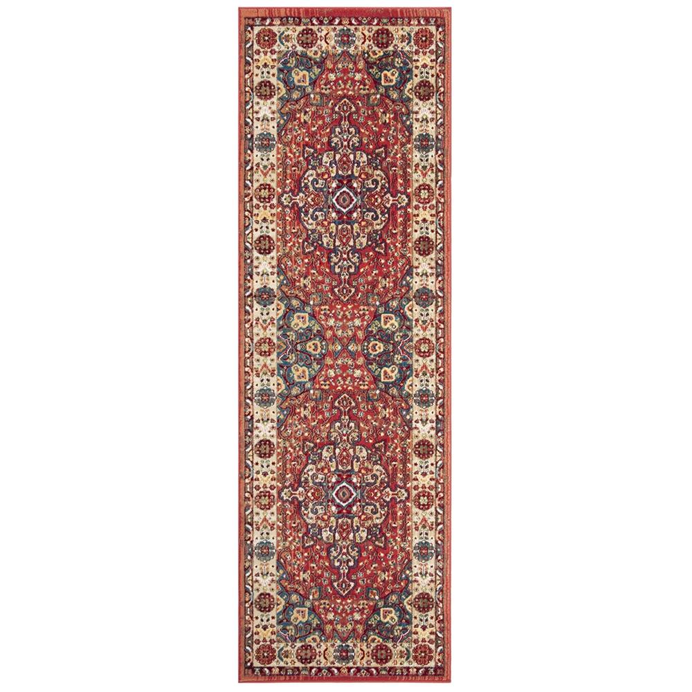 KASHAN, RED / IVORY, 2'-6" X 8', Area Rug, KSN305L-28. Picture 1