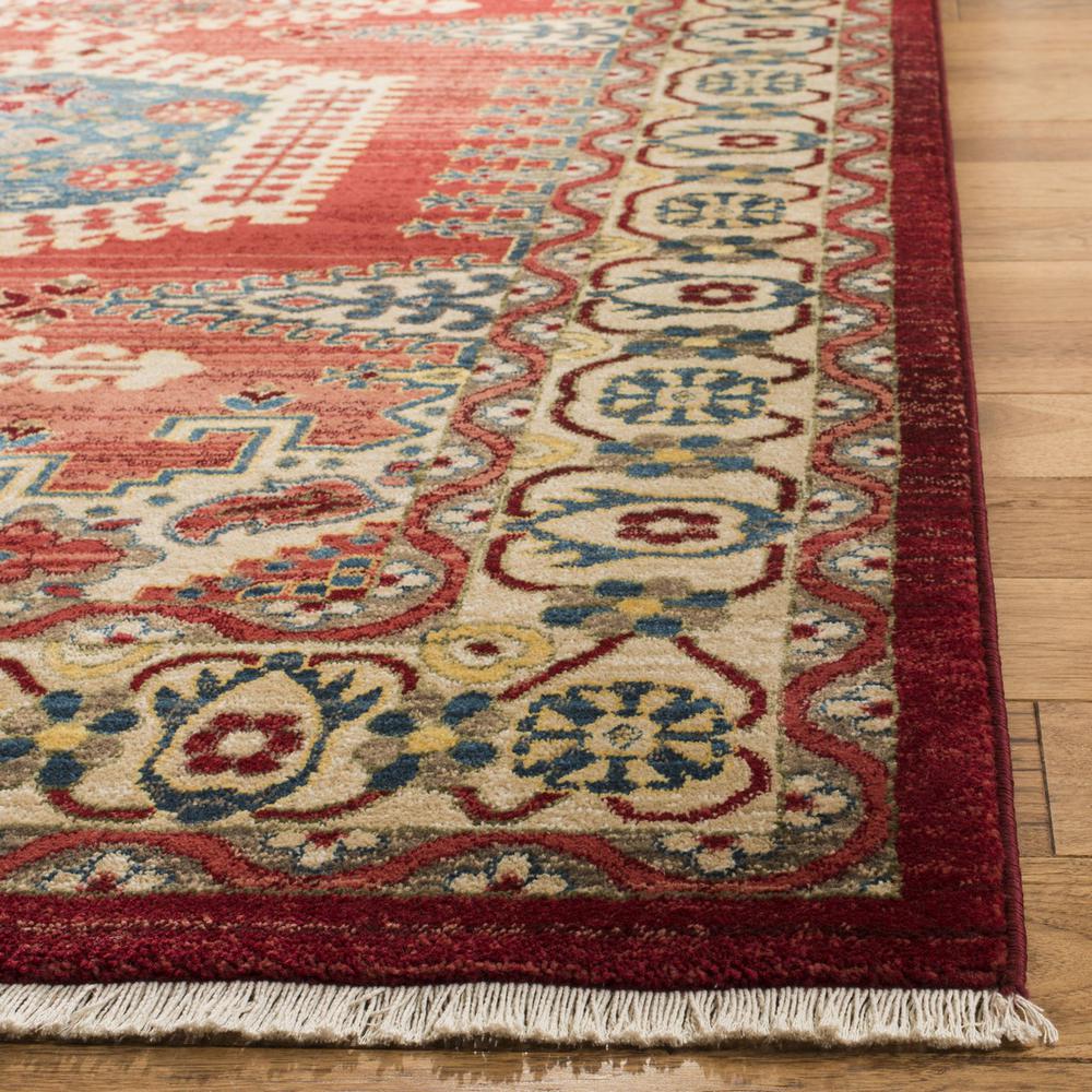 KASHAN, RED / IVORY, 3'-3" X 4'-10", Area Rug, KSN308Q-3. Picture 1