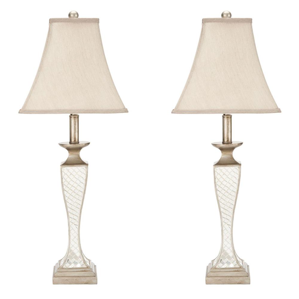 KAILEY 28-INCH H GLASS LATTICE LAMP. Picture 1