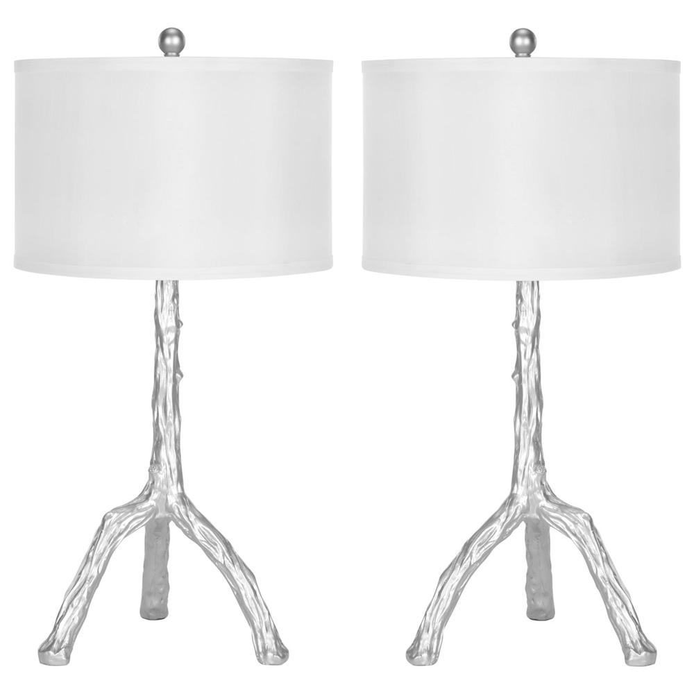 SILVER 29-INCH H BRANCH TABLE LAMP. Picture 1