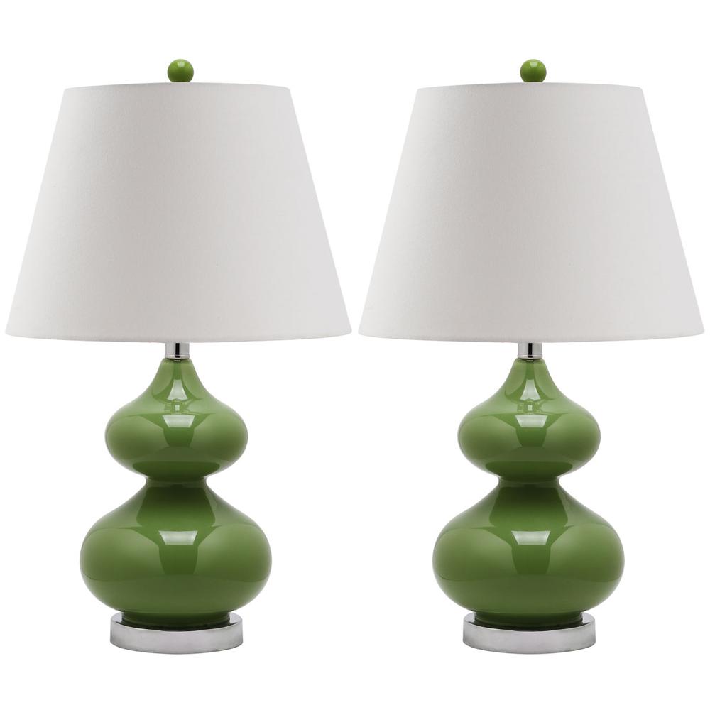 EVA 24-INCH H DOUBLE GOURD GLASS LAMP, LIT4086G-SET2. Picture 1