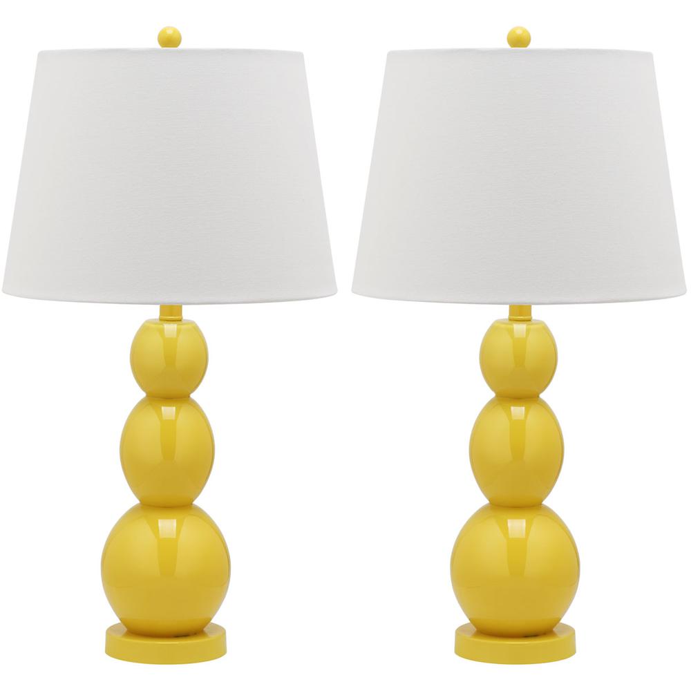 JAYNE 26.5-INCH H THREE SPHERE GLASS LAMP, LIT4089H-SET2. Picture 1