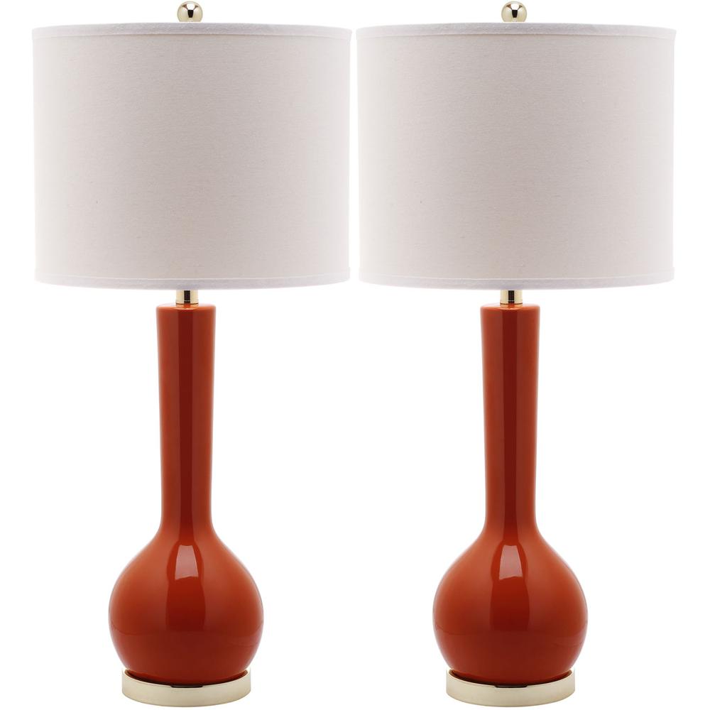 MAE 30.5-INCH H LONG NECK CERAMIC TABLE LAMP, LIT4091D-SET2. Picture 1