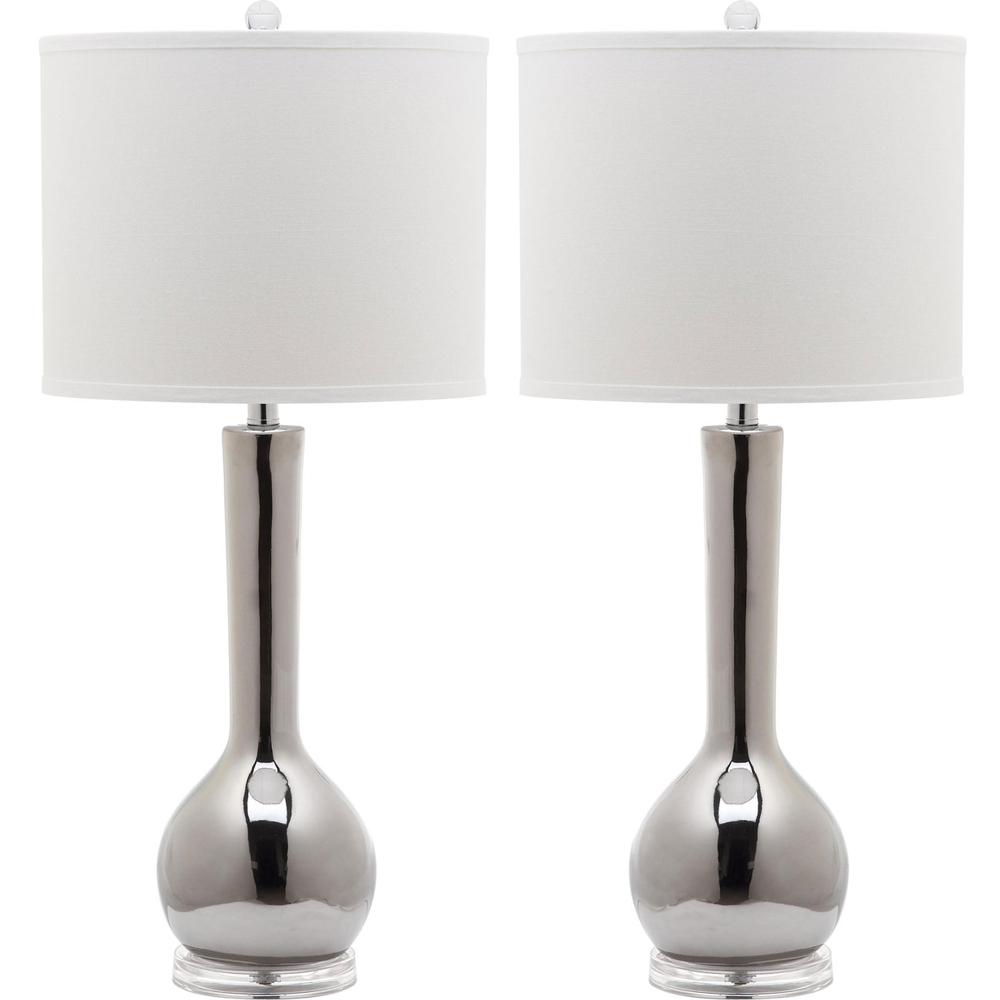 MAE 30.5-INCH H LONG NECK CERAMIC TABLE LAMP, LIT4091M-SET2. Picture 1