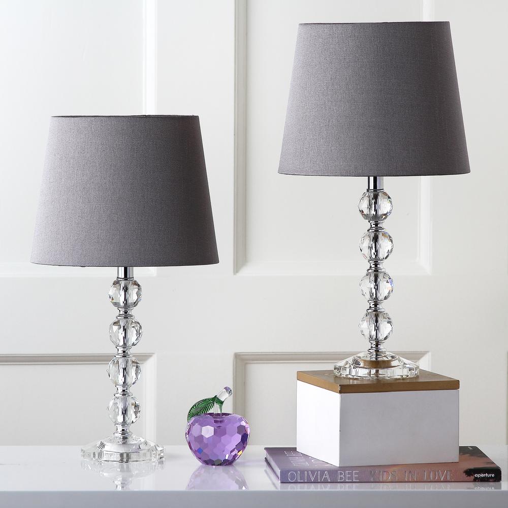 NOLA 16-INCH H STACKED CRYSTAL BALL LAMP, LIT4123B-SET2. Picture 2