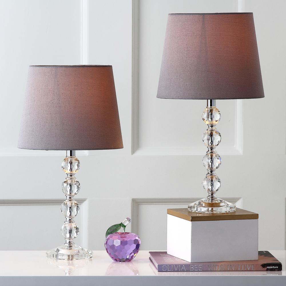 NOLA 16-INCH H STACKED CRYSTAL BALL LAMP, LIT4123B-SET2. Picture 1