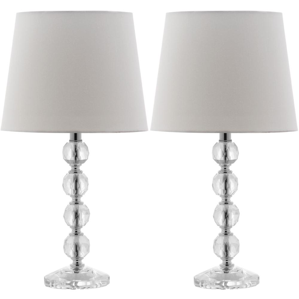 NOLA 16-INCH H STACKED CRYSTAL BALL LAMP, LIT4123C-SET2. Picture 1