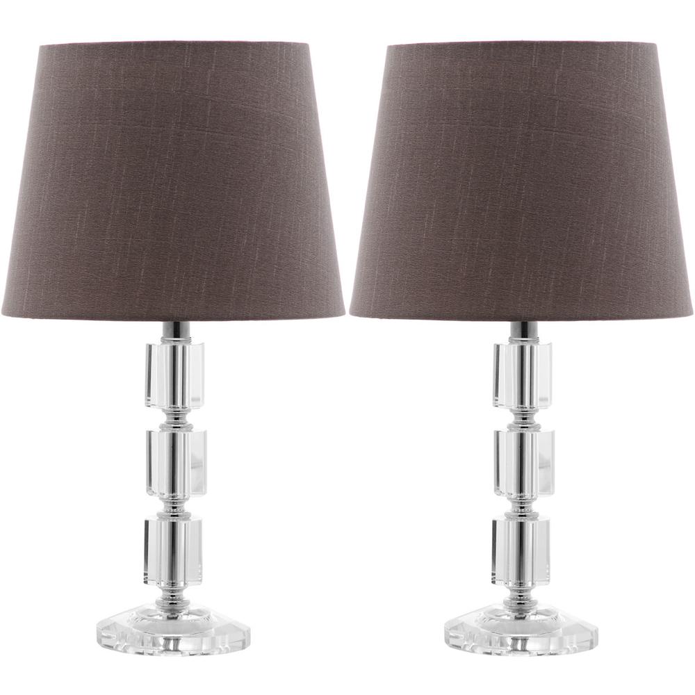ERIN 16-INCH H CRYSTAL CUBE LAMP, LIT4126B-SET2. Picture 1