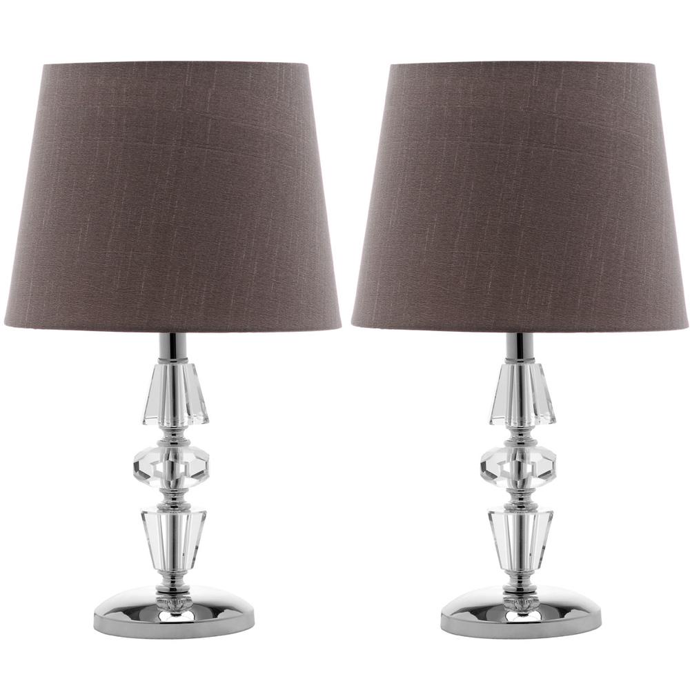 CRESCENDO 16-INCH H TIERED CRYSTAL LAMP, LIT4127B-SET2. Picture 1