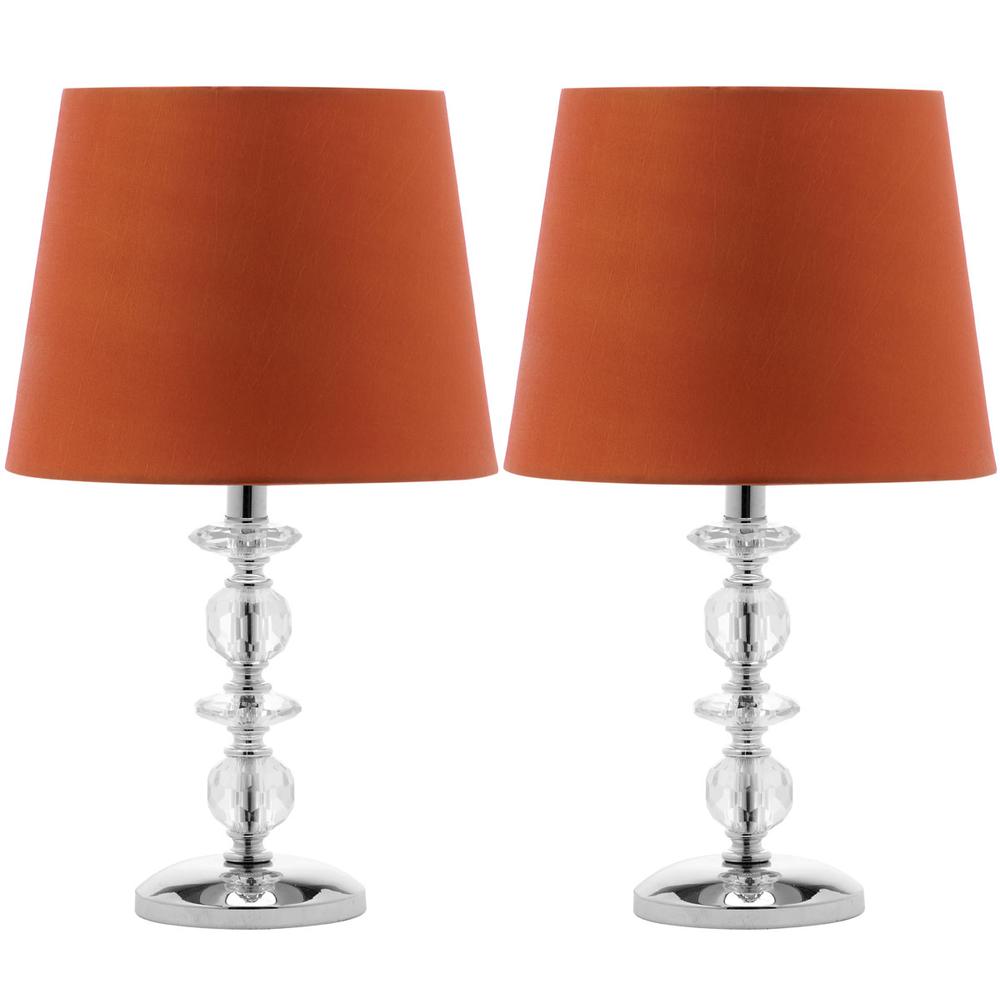 DERRY 15-INCH H STACKED CRYSTAL DARK GREY LAMP, LIT4130D-SET2. Picture 1