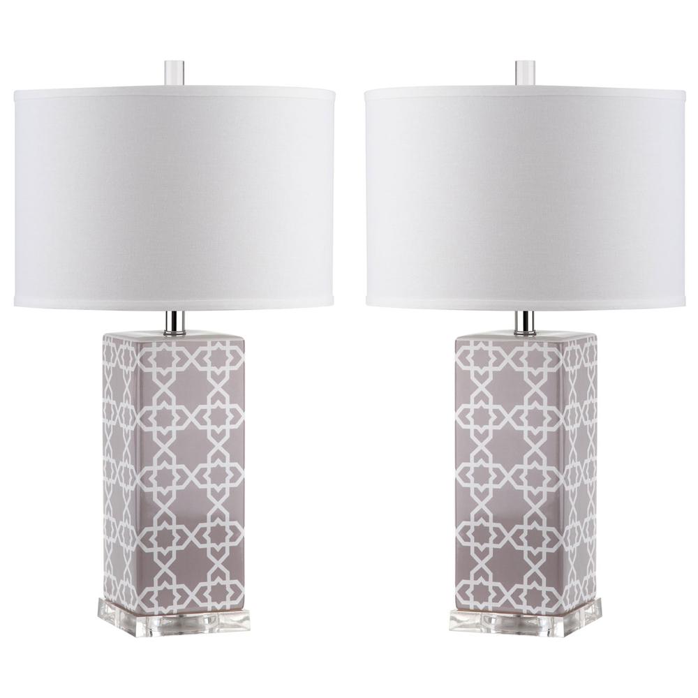 QUATREFOIL 27-INCH H TABLE LAMP, LIT4133C-SET2. Picture 1