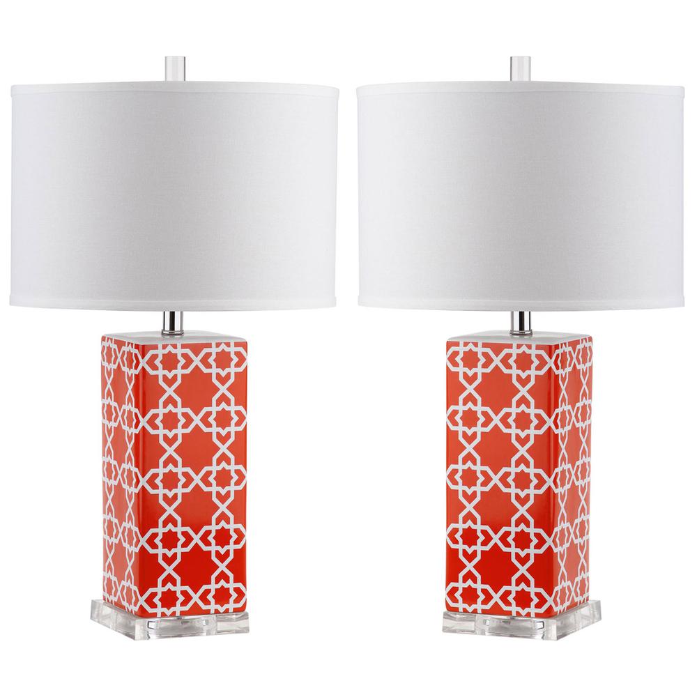QUATREFOIL 27-INCH H TABLE LAMP, LIT4133D-SET2. Picture 1