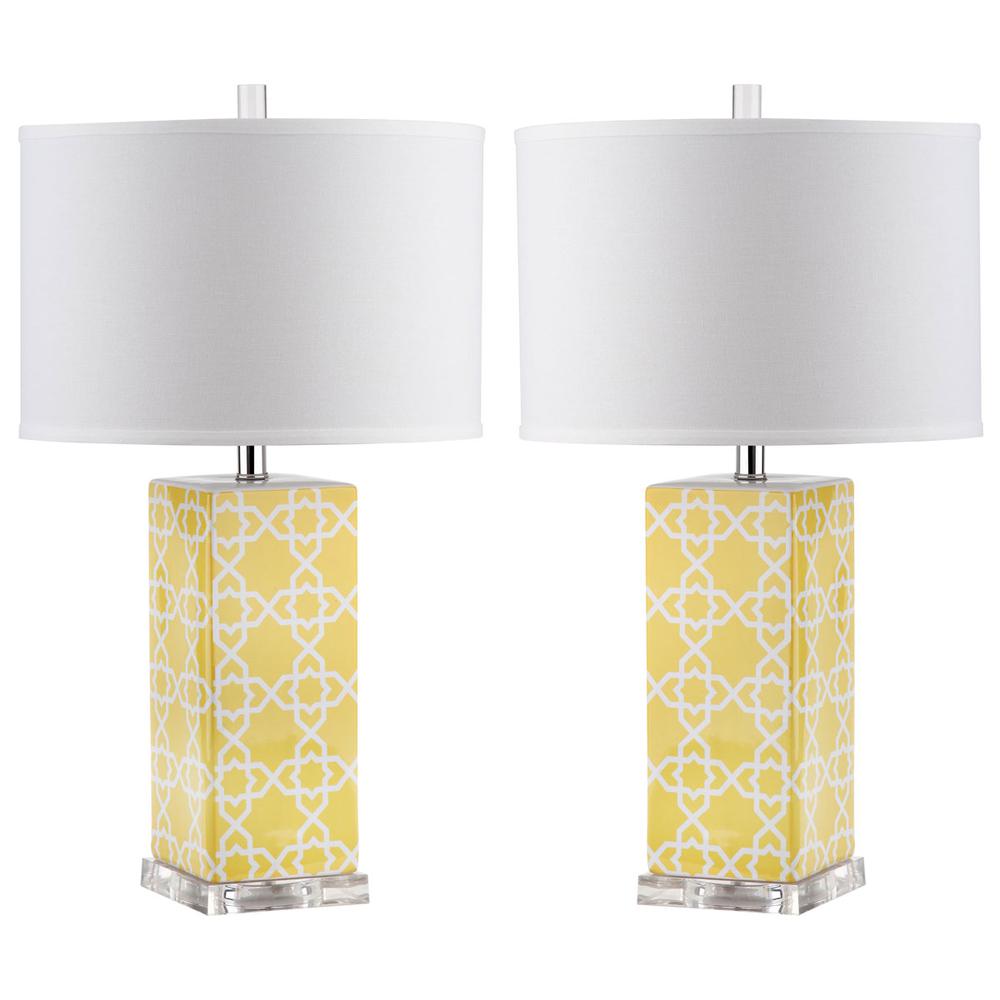QUATREFOIL 27-INCH H TABLE LAMP, LIT4133G-SET2. Picture 1